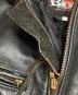 中古・古着 RED BUFF LEATHERS (レッドバフ レザーズ) ライナー付きライダースジャケット ブラック サイズ:LL：10000円