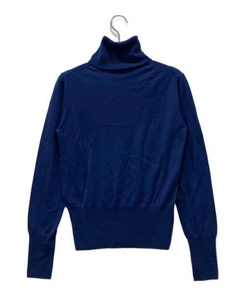 Vivienne Westwood RED LABEL（ヴィヴィアンウエストウッドレッドレーベル）Vivienne Westwood RED LABEL (ヴィヴィアンウエストウッドレッドレーベル) オーブ刺繍タートルネックニット ネイビー サイズ:00(Mサイズ相当、またはゆったりめのワンサイズ)の古着・服飾アイテム