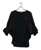Vivienne Westwood RED LABELヴィヴィアンウエストウッドレッドレーベル）の古着「フリルカットソー」｜ブラック