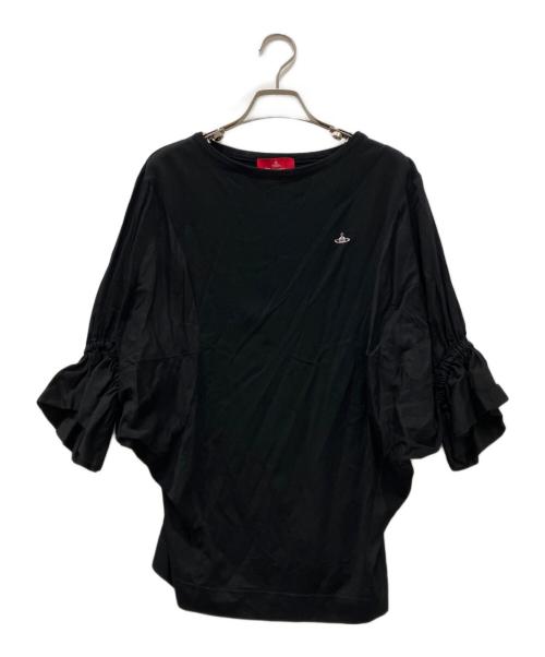 Vivienne Westwood RED LABEL（ヴィヴィアンウエストウッドレッドレーベル）Vivienne Westwood RED LABEL (ヴィヴィアンウエストウッドレッドレーベル) フリルカットソー ブラック サイズ:00(Mサイズ相当、またはゆったりめのワンサイズ)の古着・服飾アイテム