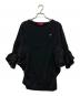 Vivienne Westwood RED LABEL（ヴィヴィアンウエストウッドレッドレーベル）の古着「フリルカットソー」｜ブラック