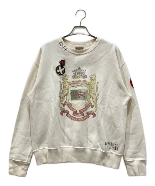 POLO RALPH LAUREN（ポロ・ラルフローレン）POLO RALPH LAUREN (ポロ・ラルフローレン) クルーネックスウェット ホワイト サイズ:Sの古着・服飾アイテム