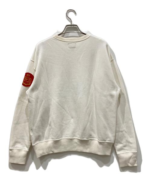 POLO RALPH LAUREN（ポロ・ラルフローレン）POLO RALPH LAUREN (ポロ・ラルフローレン) クルーネックスウェット ホワイト サイズ:Sの古着・服飾アイテム