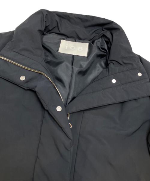 icB（アイシービー）icB (アイシービー) パディングロングコート ブラック サイズ:4の古着・服飾アイテム