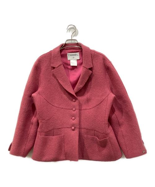 CHANEL（シャネル）CHANEL (シャネル) テーラードジャケット ピンク サイズ:42の古着・服飾アイテム