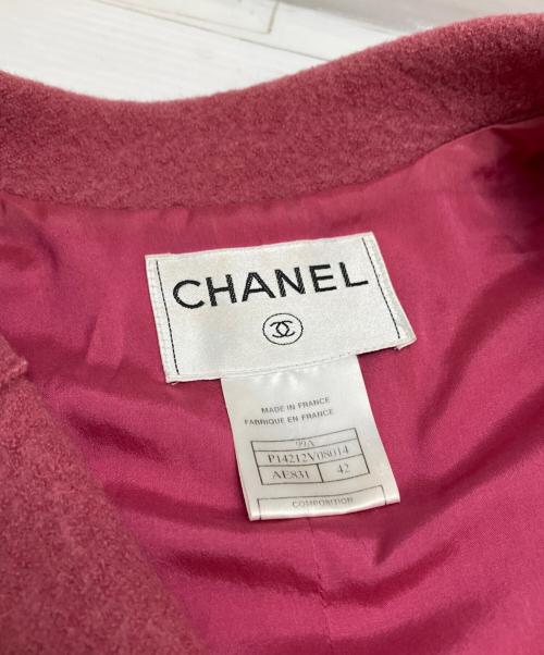 CHANEL（シャネル）CHANEL (シャネル) テーラードジャケット ピンク サイズ:42の古着・服飾アイテム