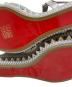 中古・古着 Christian Louboutin (クリスチャン・ルブタン) スタッズ付きウェッジサンダル グレー サイズ:37：25000円