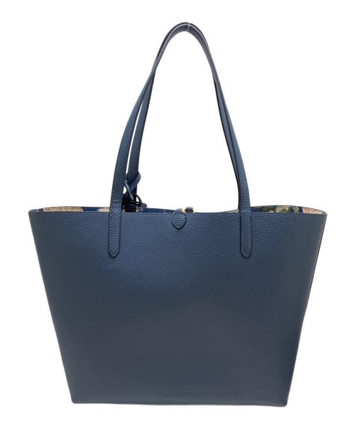 LAUREN RALPH LAUREN（ローレン ラルフ ローレン）LAUREN RALPH LAUREN (ローレン ラルフ ローレン) リバーシブルトートバッグ ネイビーの古着・服飾アイテム