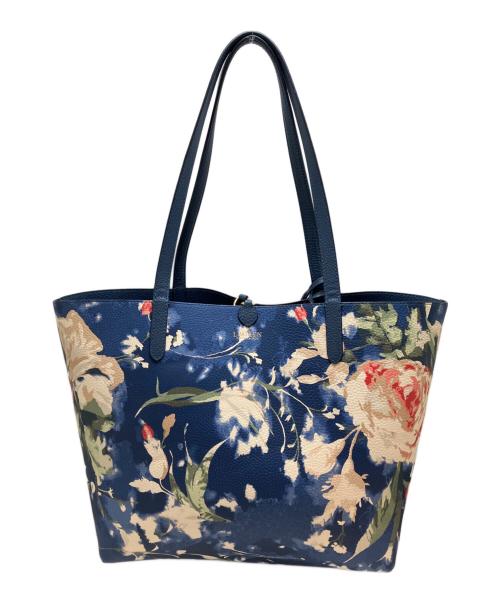 LAUREN RALPH LAUREN（ローレン ラルフ ローレン）LAUREN RALPH LAUREN (ローレン ラルフ ローレン) リバーシブルトートバッグ ネイビーの古着・服飾アイテム