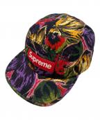 SUPREMEシュプリーム）の古着「17FW PAINTED FLORAL CAMP CAP」｜ブラック