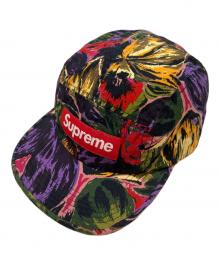 SUPREME（シュプリーム）の古着「17FW PAINTED FLORAL CAMP CAP」｜ブラック