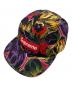 Supreme（シュプリーム）の古着「17FW PAINTED FLORAL CAMP CAP」｜ブラック