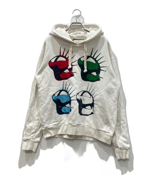 GUCCI（グッチ）GUCCI (グッチ) プリントパーカー ホワイト サイズ:XSの古着・服飾アイテム