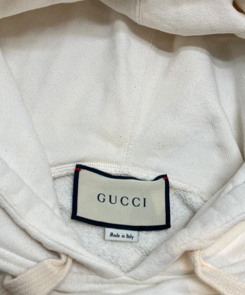 GUCCI（グッチ）GUCCI (グッチ) プリントパーカー ホワイト サイズ:XSの古着・服飾アイテム