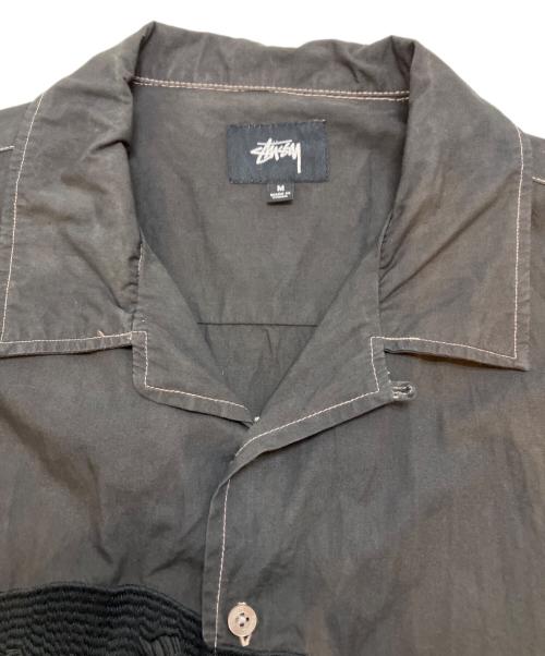 stussy（ステューシー）stussy (ステューシー) パンサーオープンカラーシャツ ブラック サイズ:Mの古着・服飾アイテム