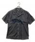 stussy（ステューシー）の古着「パンサーオープンカラーシャツ」｜ブラック