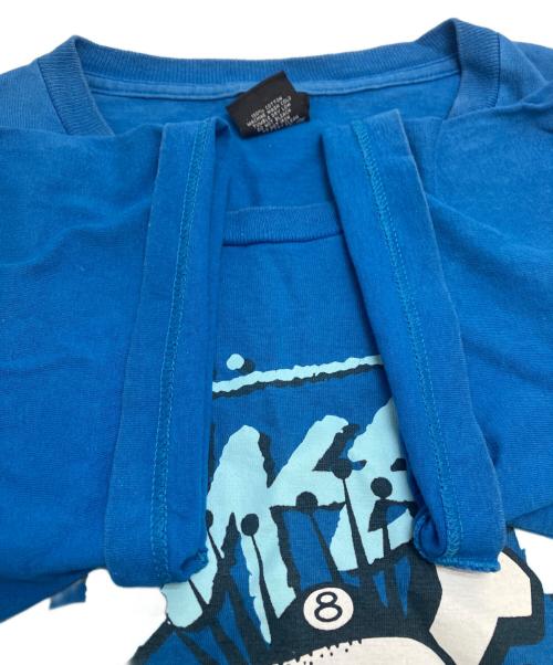 stussy（ステューシー）stussy (ステューシー) スカルプリントTシャツ ブルー サイズ:Mの古着・服飾アイテム