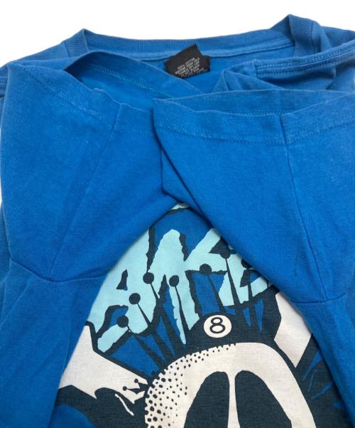 stussy（ステューシー）stussy (ステューシー) スカルプリントTシャツ ブルー サイズ:Mの古着・服飾アイテム