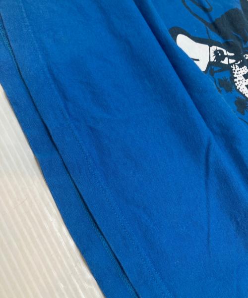 stussy（ステューシー）stussy (ステューシー) スカルプリントTシャツ ブルー サイズ:Mの古着・服飾アイテム