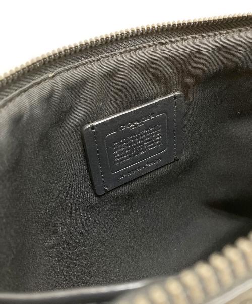 COACH（コーチ）COACH (コーチ) キャリーオール ポーチ シグネチャー キャンバス ブラック サイズ:表記なしの古着・服飾アイテム