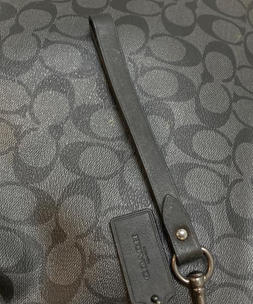 COACH（コーチ）COACH (コーチ) キャリーオール ポーチ シグネチャー キャンバス ブラック サイズ:表記なしの古着・服飾アイテム