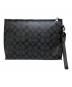 COACH (コーチ) キャリーオール ポーチ シグネチャー キャンバス ブラック サイズ:表記なし：6000円