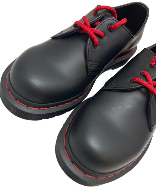 Dr.Martens（ドクターマーチン）Dr.Martens (ドクターマーチン) レッドステッチ3ホールシューズ ブラック サイズ:UK5(24CM)の古着・服飾アイテム