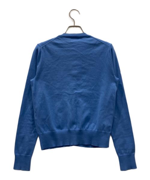 POLO RALPH LAUREN（ポロ・ラルフローレン）POLO RALPH LAUREN (ポロ・ラルフローレン) ポニー刺繍丸首カーディガン ブルー サイズ:Sの古着・服飾アイテム