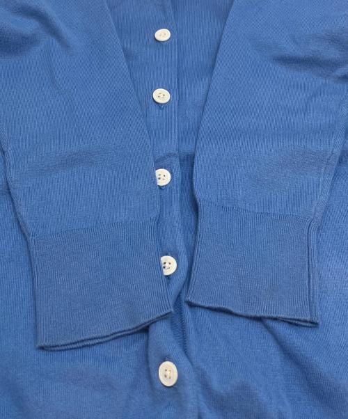 POLO RALPH LAUREN（ポロ・ラルフローレン）POLO RALPH LAUREN (ポロ・ラルフローレン) ポニー刺繍丸首カーディガン ブルー サイズ:Sの古着・服飾アイテム