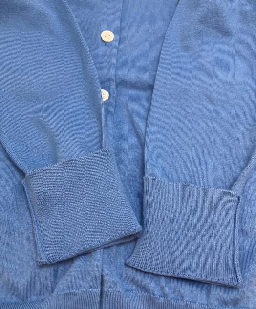POLO RALPH LAUREN（ポロ・ラルフローレン）POLO RALPH LAUREN (ポロ・ラルフローレン) ポニー刺繍丸首カーディガン ブルー サイズ:Sの古着・服飾アイテム