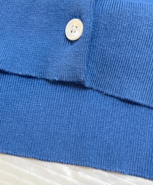 POLO RALPH LAUREN（ポロ・ラルフローレン）POLO RALPH LAUREN (ポロ・ラルフローレン) ポニー刺繍丸首カーディガン ブルー サイズ:Sの古着・服飾アイテム
