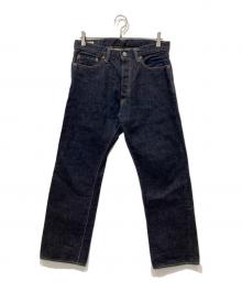 MOMOTARO JEANS（桃太郎ジーンズ）の古着「15.7oz 出陣 スリムストレートデニム」｜インディゴ