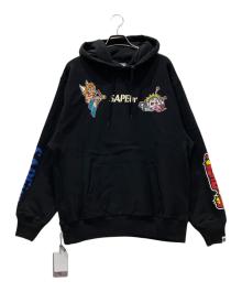SAPEur（サプール）の古着「スーパーゼウスフーディー」｜ブラック