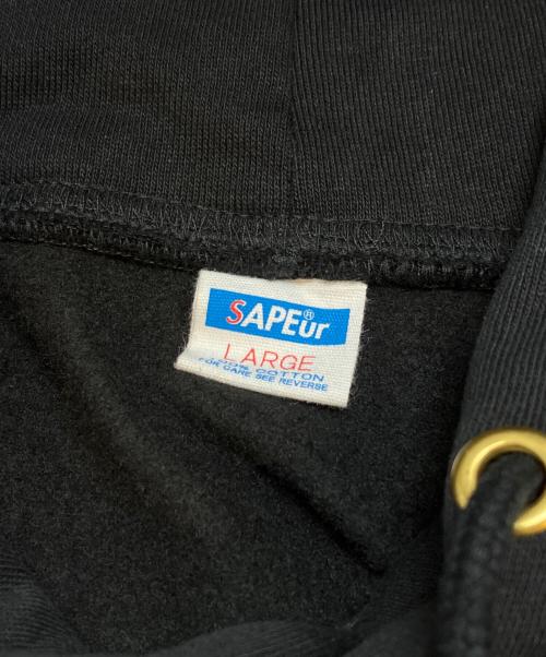 SAPEur（サプール）SAPEur (サプール) スーパーゼウスフーディー ブラック サイズ:Ⅼ 未使用品の古着・服飾アイテム