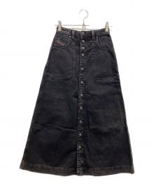 DIESEL（ディーゼル）の古着「デニムロングスカート」｜ブラック