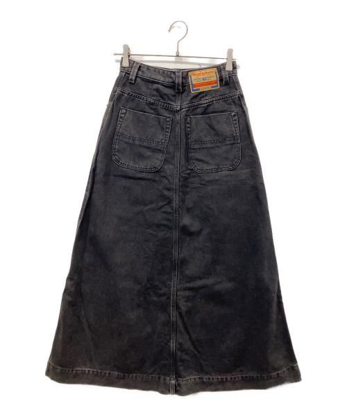 DIESEL（ディーゼル）DIESEL (ディーゼル) デニムロングスカート ブラック サイズ: 63.5cm (W25の古着・服飾アイテム