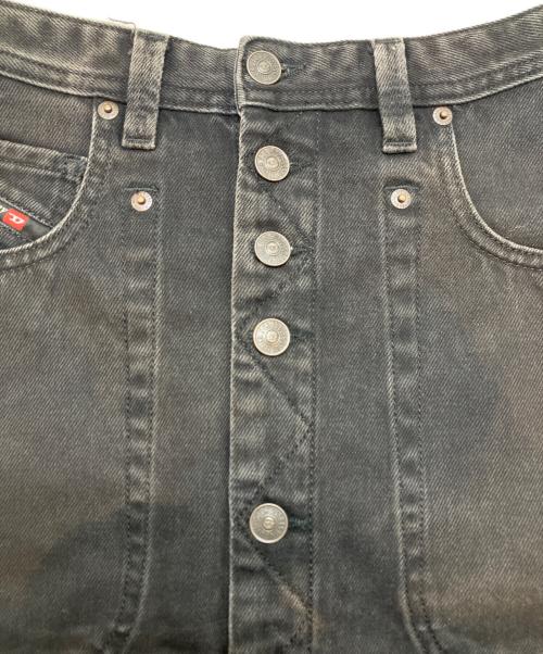 DIESEL（ディーゼル）DIESEL (ディーゼル) デニムロングスカート ブラック サイズ: 63.5cm (W25の古着・服飾アイテム