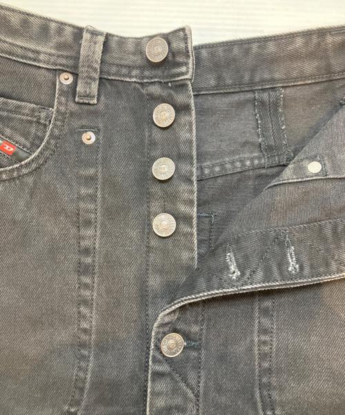 DIESEL（ディーゼル）DIESEL (ディーゼル) デニムロングスカート ブラック サイズ: 63.5cm (W25の古着・服飾アイテム