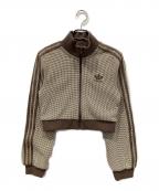 adidasアディダス）の古着「CROP TRACK TOP」｜ベージュ