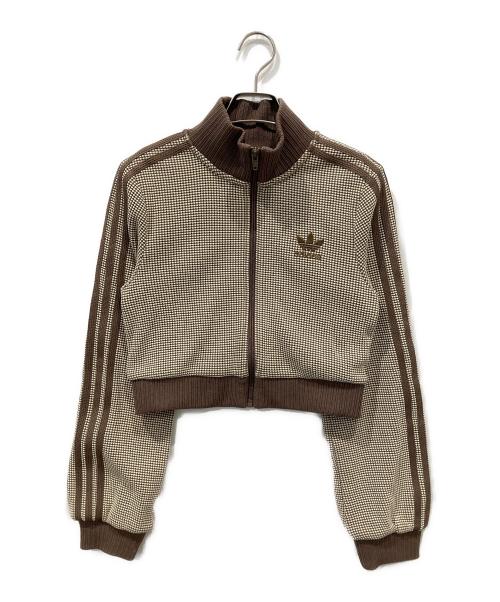 adidas（アディダス）adidas (アディダス) CROP TRACK TOP ベージュ サイズ:Sの古着・服飾アイテム
