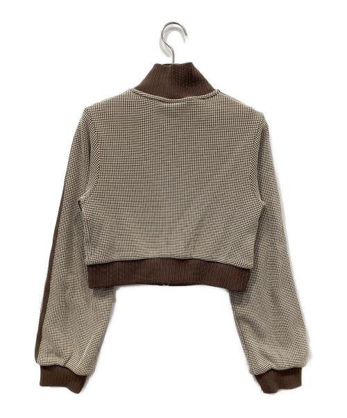 adidas（アディダス）adidas (アディダス) CROP TRACK TOP ベージュ サイズ:Sの古着・服飾アイテム
