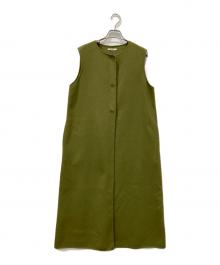LE PHIL（ル フィル）の古着「ノースリーブワンピース」｜グリーン