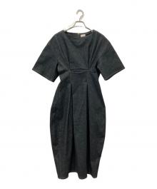 cygne（シーニュ）の古着「デニムタックワンピース Yvette」｜インディゴ
