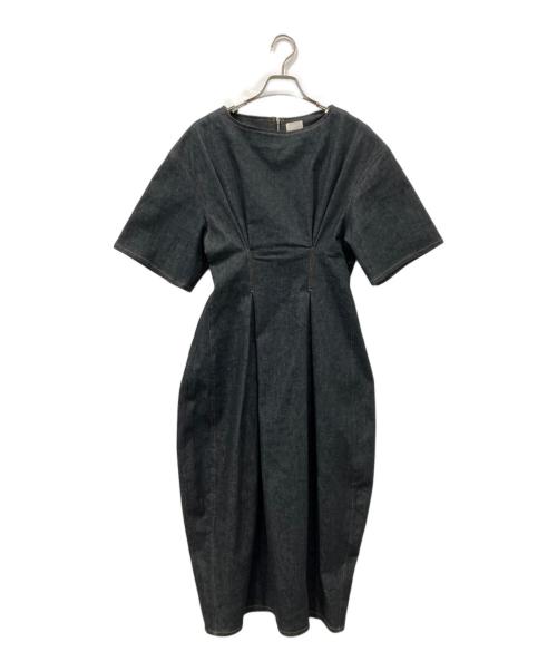 cygne（シーニュ）cygne (シーニュ) デニムタックワンピース Yvette インディゴ サイズ:FREEの古着・服飾アイテム