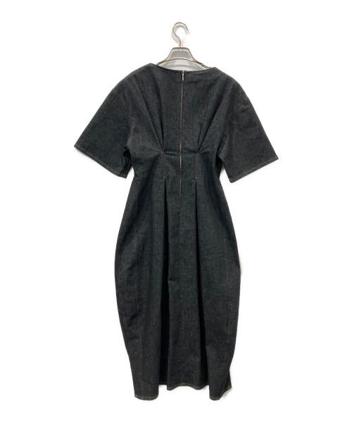 cygne（シーニュ）cygne (シーニュ) デニムタックワンピース Yvette インディゴ サイズ:FREEの古着・服飾アイテム