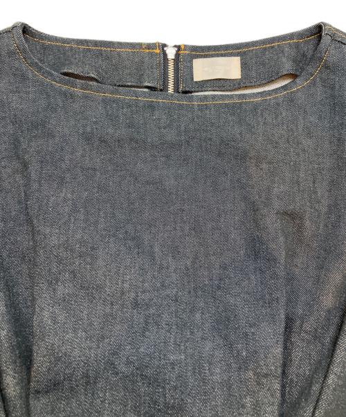 cygne（シーニュ）cygne (シーニュ) デニムタックワンピース Yvette インディゴ サイズ:FREEの古着・服飾アイテム