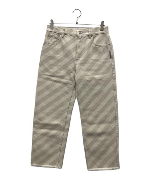 MARNI（マルニ）MARNI (マルニ) ストライプパンツ ベージュ サイズ:Ⅼの古着・服飾アイテム
