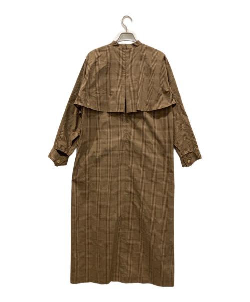 LE PHIL（ル フィル）LE PHIL (ル フィル) グレンチェックワンピース ブラウン サイズ:FREEの古着・服飾アイテム