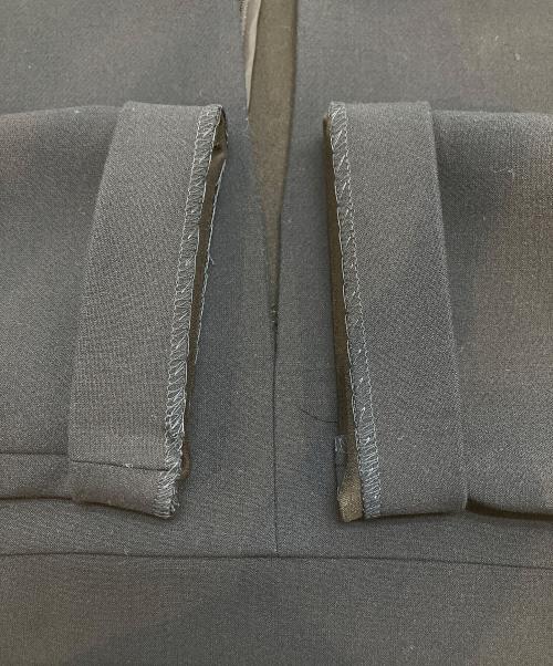 YOKO CHAN（ヨーコチャン）YOKO CHAN (ヨーコチャン) バックジップVネックワンピース ネイビー サイズ:Mの古着・服飾アイテム