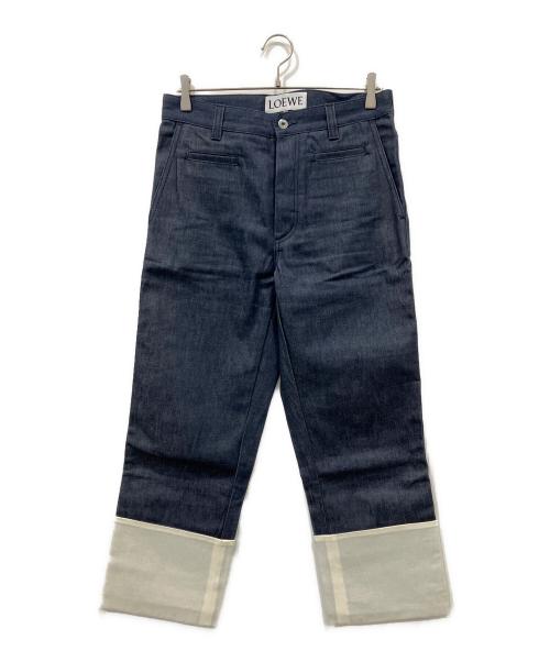 LOEWE（ロエベ）LOEWE (ロエベ) フィッシャーマン デニムパンツ インディゴ サイズ:Sの古着・服飾アイテム